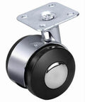82mm Caster Wheel 99 Lbs - Zinc Alloy - Ny - Top Plate Mount for smooth motion and stable alignment in automation, 1-pack.