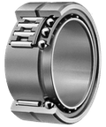 Angular contact ball bearing NATA5908, single unit, 40 mm ID x 62 mm OD x 30 mm W, high-speed precision bearing, side view