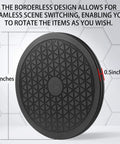 8 Inch Lazy Susan Turntable Organizer showing heavy-duty black rotating swivel stand with non-slip design.