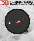 Top view of 8 Inch Electric Glass Vacuum Suction Cup with thick rubber pad, showcasing durable sealing for lifting glass and tile