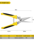 8 Inch Heavy Duty Aviation Tin Snips With Stainless Steel Blade And Comfort Grips For Straight Cutting Of Branches Wires Cardboard