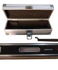 8 Inch Master Precision Box Level Pro Grade Carbon Steel Tool With 0.0002 Inch Per 10 Inch Accuracy, Large Bubble Vial, open case