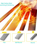 8 Inch 3 Piece Metal File Set With Flat Round And Half Round Files In High Carbon Steel for metalworking and woodworking