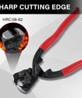 High Leverage 8 Inch Nail Puller Pliers Tool With Anti Slip Grip For Nail Removal In Tight Spaces CRV Steel End Cutting Pliers