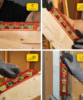 8 Inch Billet Magnetic Torpedo Level with V Groove for precise 0 30 45 90 degree readings, tapered nose, orange body, magnet track.