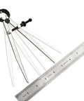 8 Inch Adjustable Leather Compass And 8 Inch Steel Ruler Drafting Set For Leather Work Woodworking And Metalworking