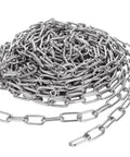 8M Galvanized Metal Coil Chain, 1/8In × 26.25Ft Heavy Duty Chain Links 3mm Small Metal Chain Link Chain for Plants, Camping, Clothes & Mirror Hanging,