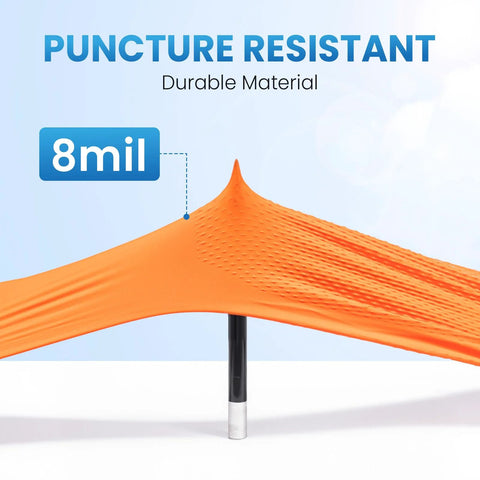 8 Mil Nitrile Disposable Gloves Heavy Duty Mechanic Large 100 Count Powder Free showing puncture-resistant material