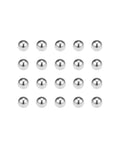 8mm Bearing Balls 304 Stainless Steel G100 Pro Grade Precision 50 Pieces arranged in rows for mechanical projects.