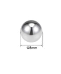 8mm Bearing Balls 304 Stainless Steel G100 Precision Balls 25pcs, front view showing single ball with dimension marking