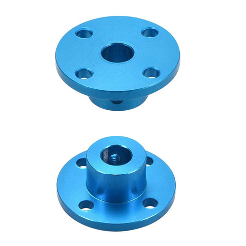 8mm Aluminum Flange Shaft Coupler delivers a secure, precise link between two shafts for DIY motors and RC builds, shown front and side view