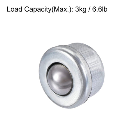 Close-up view of 8 Mm Ball Transfer Bearing Unit Pack Of 6 With 360 Degree Rotation Drop In Mount DIY Ready For Transmission Systems.