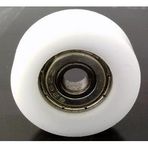 8mm Bore Bearing with 26mm White Plastic Tire 8x26x8mm - VXB Ball Bearings