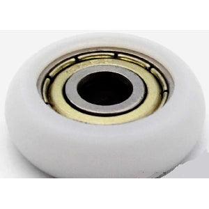 8mm Bore Bearing with 30mm White Plastic Tire 8x30x9mm - VXB Ball Bearings