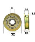 8mm Bore Bearing with 32mm Steel Wire Rope Cable Track Pulley 8x32x8.3mm - VXB Ball Bearings