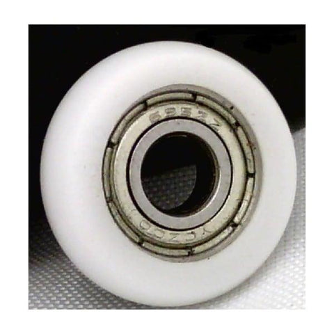 8mm Bore Bearing with 34mm White Plastic Tire 8x34x13mm - VXB Ball Bearings