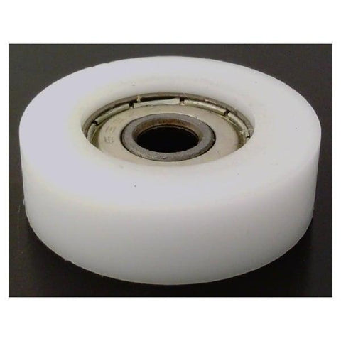 8mm Bore Bearing with 35mm White Plastic Tire 8x35x9mm - VXB Ball Bearings