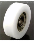 8mm Bore Bearing with 35mm White Plastic Tire 8x35x9mm - VXB Ball Bearings