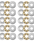 Miniature Thrust Ball Bearings 8mm Outer Diameter 3mm Bore 3 point 5 mm Thickness Chrome Steel F3 8 Pack of 10 Set Display