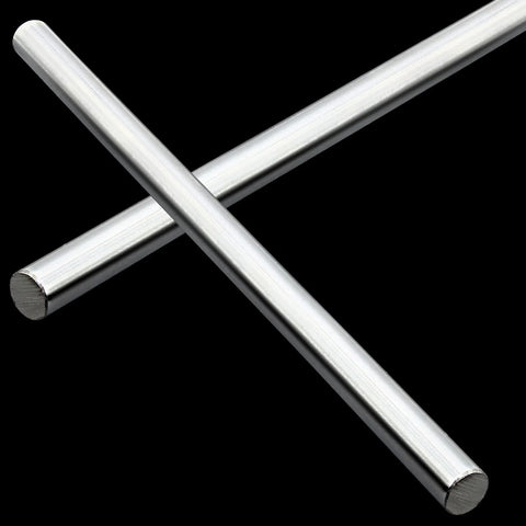 Two Pack 8mm x 150mm Chrome Linear Motion Rods provide hardened steel guide rails with rust resistance and tight tolerances