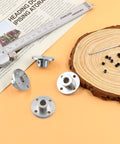 Four pack 8mm flange shaft couplings with 16mm body and 8mm bore, shown with M4 screws and hex wrench on a table.