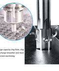 8mm Chucking Reamer H7 HSS M35 Cobalt Lathe Tool With 6 Straight Flutes cutting through metal surface