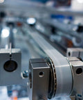Close-up of 4 Pieces SHF8 Aluminum Linear Rod Rail Shaft Support Clamps for 8mm Diameter Shaft with Wrench Included, installed on CNC machine.
