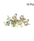 10 pack of 8mm Inner Diameter Heavy Duty Spring Band Type Hose Clamps Set For Fuel Air Silicone Vacuum Lines And Water Pipes Diy