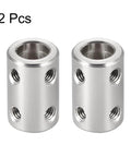 8mm to 8mm Bore Rigid Coupling Set Screw L22XD14 Stainless Steel, Shaft Coupler Connector for 3D Printers, Motor Accessories, 2pcs