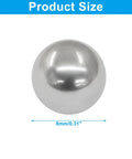 Paquete Premium de 50 unidades 8mm Stainless Steel Bolas de rodamiento 304 Grado 0.31 Inch Rodamientos de precisión tamaño G200, 28HRC, de alta calidad, resistentes a la corrosión y al desgaste.