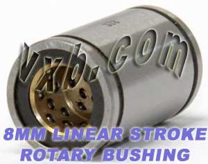 8mm Stroke Rotary Ball Bushing 8x15x24 Linear Motion Bearings - VXB Ball Bearings
