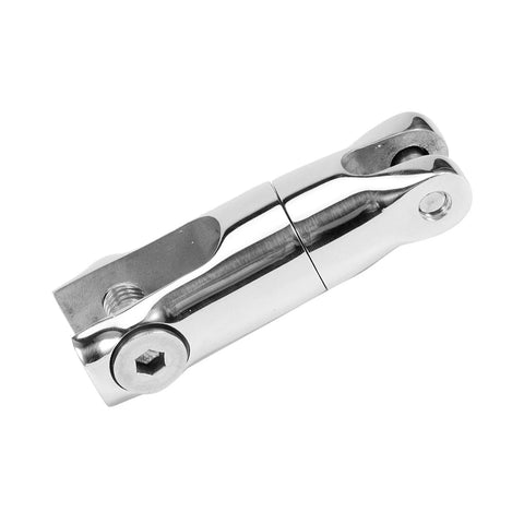 Dioche 8mm swivel anchor rotating connector, stainless steel ship hardware for 6-8mm chain, close-up view