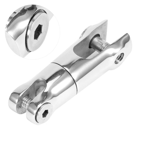 Stainless steel swivel anchor connector for 6-8mm chain; rotating marine hardware for boat or yacht