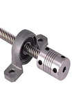 ✝️ 8mm t8 200mm lead screw nut set, includes 200mm/7.87in lead screw & vertical pillow bearing block & copper nut & flexible shaft coupler