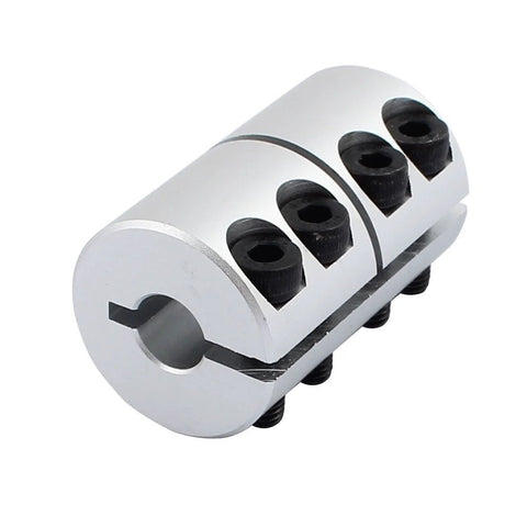 8Mm To 8Mm Shaft Coupling Aluminum Alloy 40mm Length 25mm Diameter Screw Clamp Joint For 3D Printer CNC Machine Motor Encoder And DIY Projects