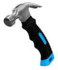 8oz Claw Hammer For Camping DIY Projects Ergonomic Anti Slip Grip Compact Nail Hammer With High Carbon Steel Head For Easy Nail Driving And Removal Ideal For Woodworking Home Repairs Indoor Outdoor Use And Crafting side view