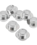 8-Pack Inline Skate Bearing Spacers For 8mm Axles Aluminum Wheel Center Spacers, durable replacement bushings for smooth rolling.