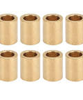 8 Pieces Self Lubricating Brass Bearing Sleeve Set With 8mm Bore 12mm Outer Diameter 15mm Length For Smooth High Speed Sliding