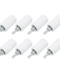 8 Pcs Slide Gate Guide Roller Set With 2.7 Inch Nylon Wheels For Sliding Doors, Universal Gate Pulley Wheels And Gate Support Assembly