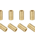 Eight Pieces Self Lubricating Sintered Bronze Sleeve Bearings 6mm Bore 10mm OD 20mm Length for Sliding Applications