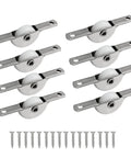8Pcs 18Mm Sliding Door Pulley Wheels For Screen Doors Closets Wardrobes And Cabinets Durable Plastic Rollers Easy Installation