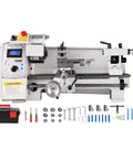 8 X 14 Inch Mini Metal Lathe With Variable Speed 2250 RPM 600W Motor and accessory kit for precision turning and milling projects