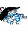 8x16x5mm ABEC 3 Bearings 688-2RS 10 Pack for RC cars and drones, featuring durable metal design and HybridBlue seals