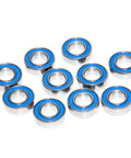 10 pack of 8x16x5mm ABEC 3 Bearings 688-2RS with HybridBlue seals for RC cars, designed for high precision, low friction, and durability.