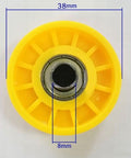8x38mm Plastic Wheel Roller Conveyor Gravity Slide Bearing - VXB Ball Bearings