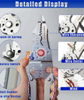 Close-up of 9-In-1 Wire Cutter And Crimping Tool With Adjustable AWG 6-16 showing features like wire cutter, sharpener, and safety switch.
