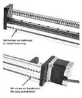 9" inch Actuator NEMA 23 CNC Ballscrew Linear Motion Slide Rail Table with a Motor - VXB Ball Bearings