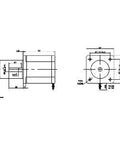 9" inch Actuator NEMA 23 CNC Ballscrew Linear Motion Slide Rail Table with a Motor - VXB Ball Bearings