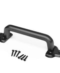 Heavy Duty 9 Inch Antique Barn Door Handle Large Rustic Retro Cast Iron Handle For Gates Garages Sheds And Furniture Black Powder Coated Finish