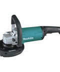 Front view of 9 Inch Concrete Planer With Dust Extraction Shroud For Durable Surface Finishing, Efficient Material Removal, And Coating Removal, 6600 RPM From A 15 Amp Motor.